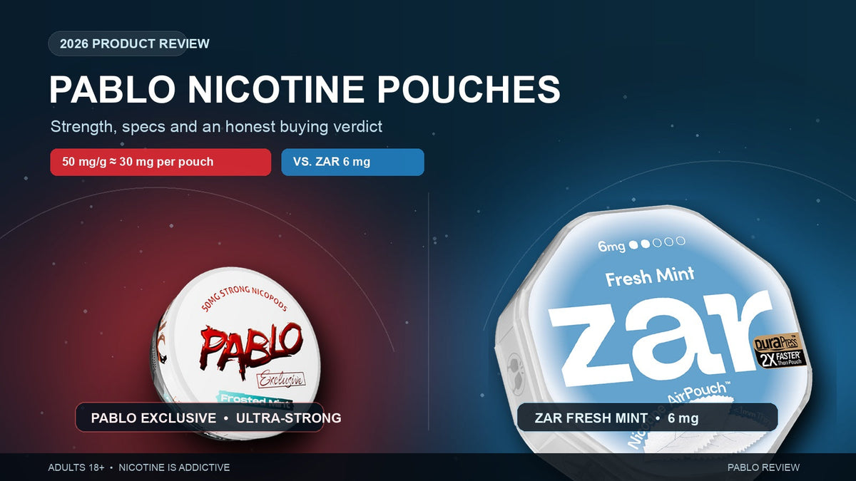 Pablo Nicotine Pouches Review 2026: Is 50mg/g Too Strong?