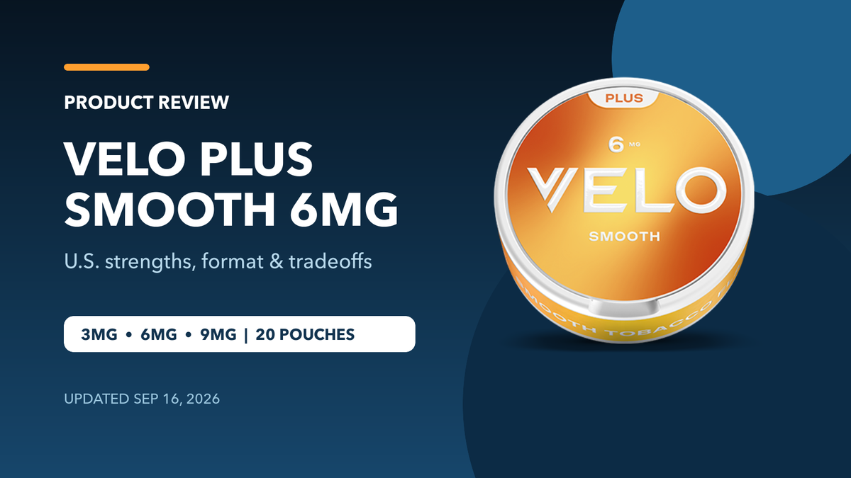 VELO Pouches Tobacco Guide: U.S. Facts & 4-Week Log