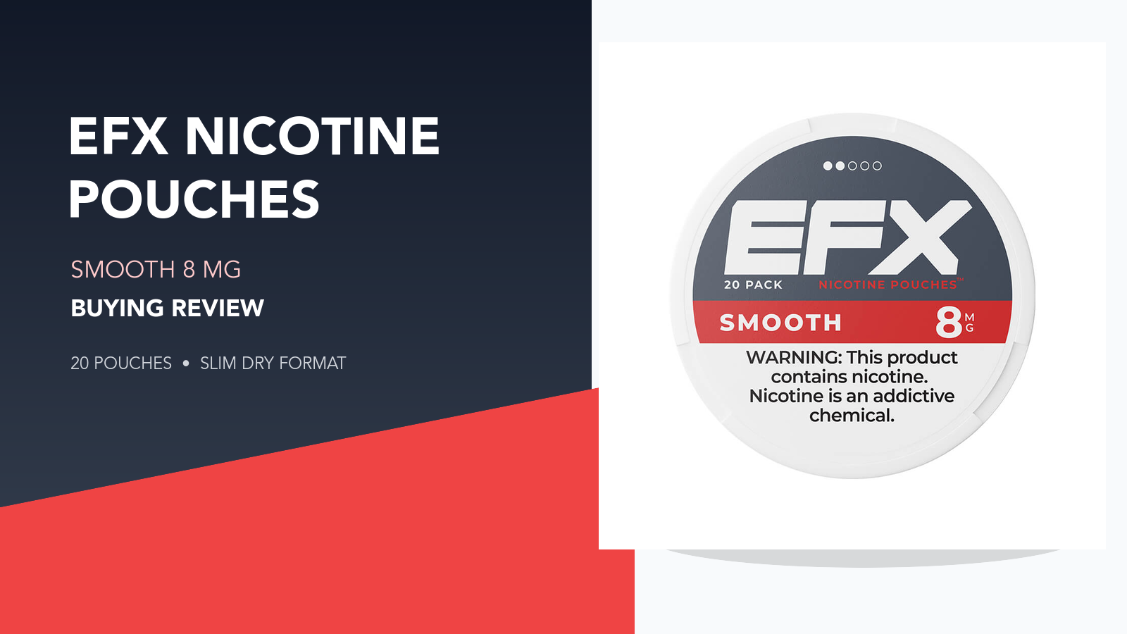 EFX Nicotine Pouches Review: Strengths, Flavors & Price