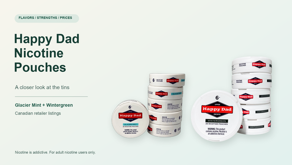 Happy Dad Nicotine Pouches: Flavors, Strengths & Prices