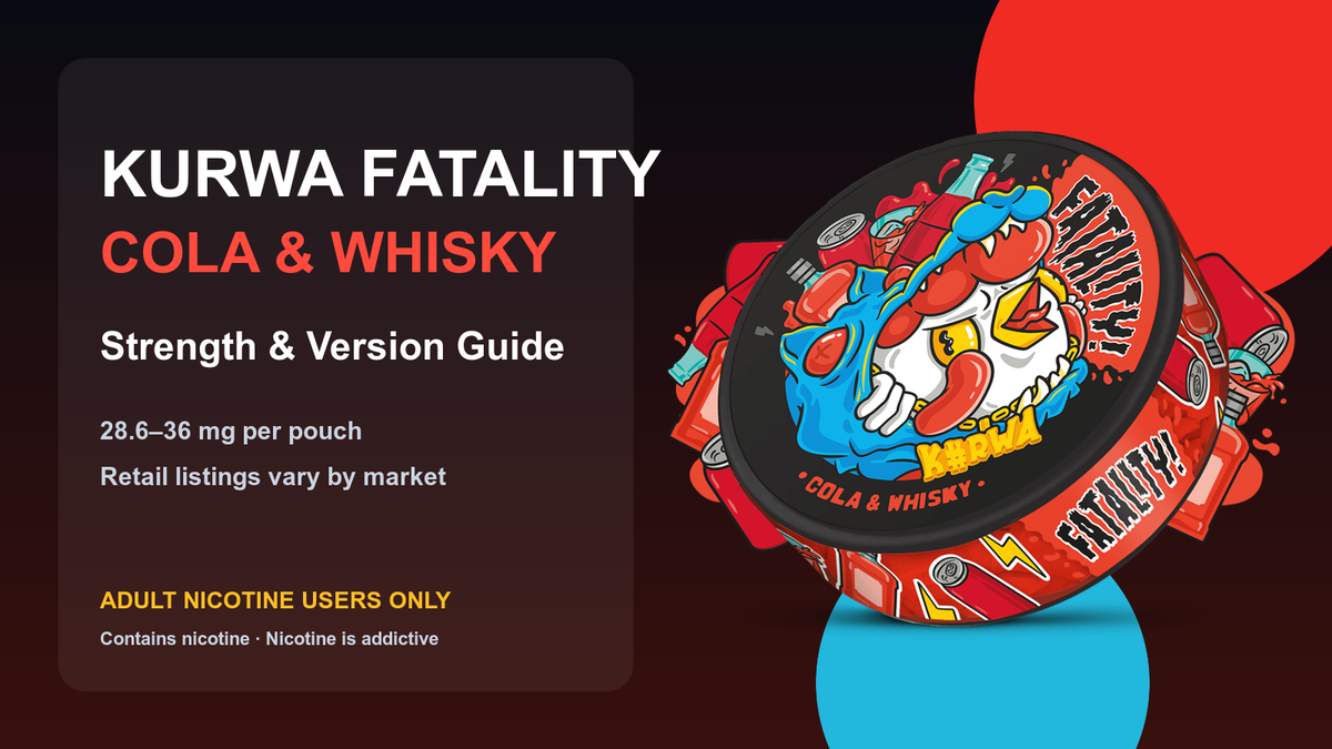 Fatality Nicotine Pouch: Cola Whisky Review and Strength Guide