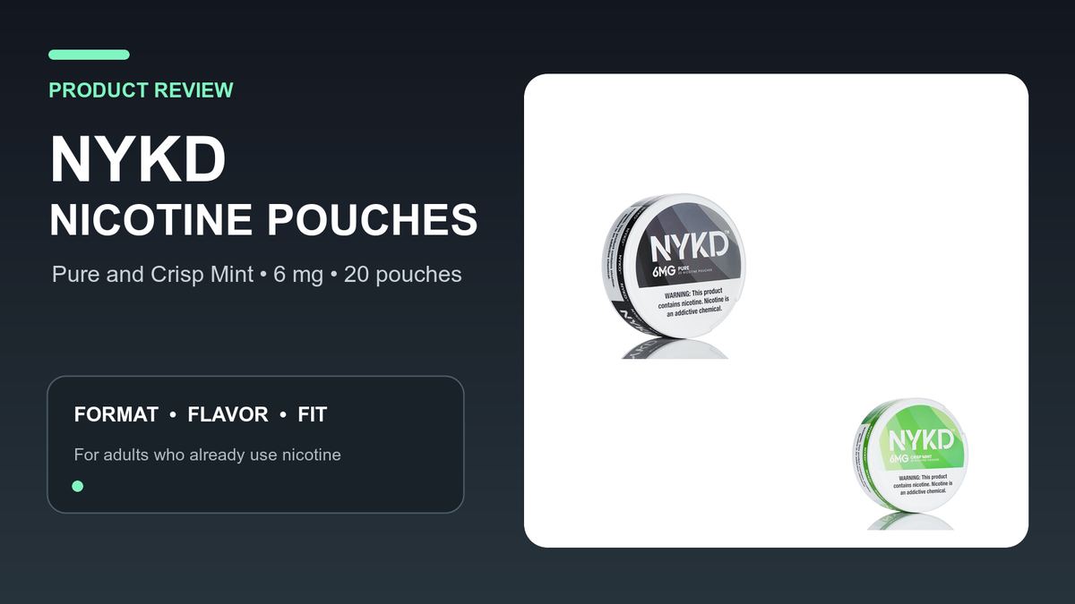 NYKD Nicotine Pouches Review: Strengths, Flavors & Fit
