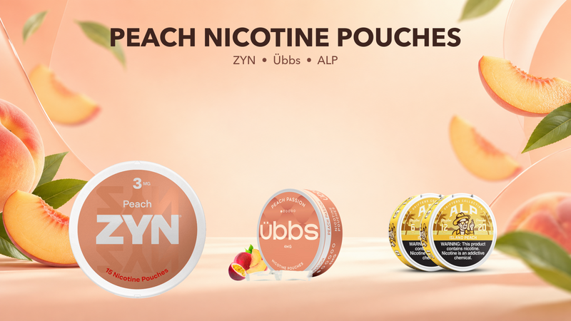 Peach Nicotine Pouches Comparison: ZYN, Übbs & ALP