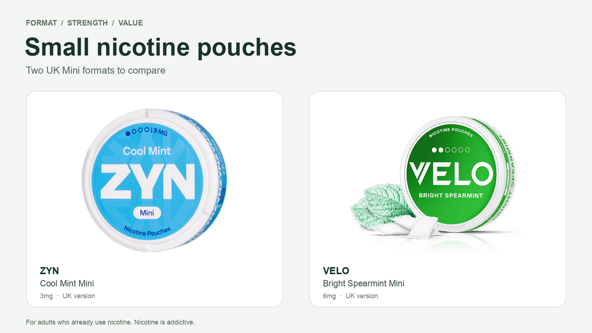 Small Nicotine Pouches: Mini Formats, Strengths & Value