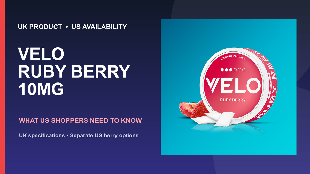 VELO Ruby Berry 10mg Review: Flavor, Strength & Value