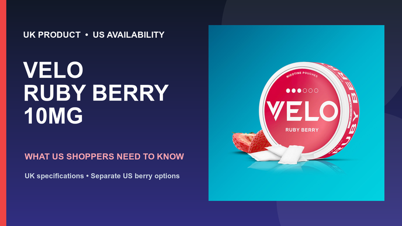 VELO Ruby Berry 10mg Review: Flavor, Strength & Value
