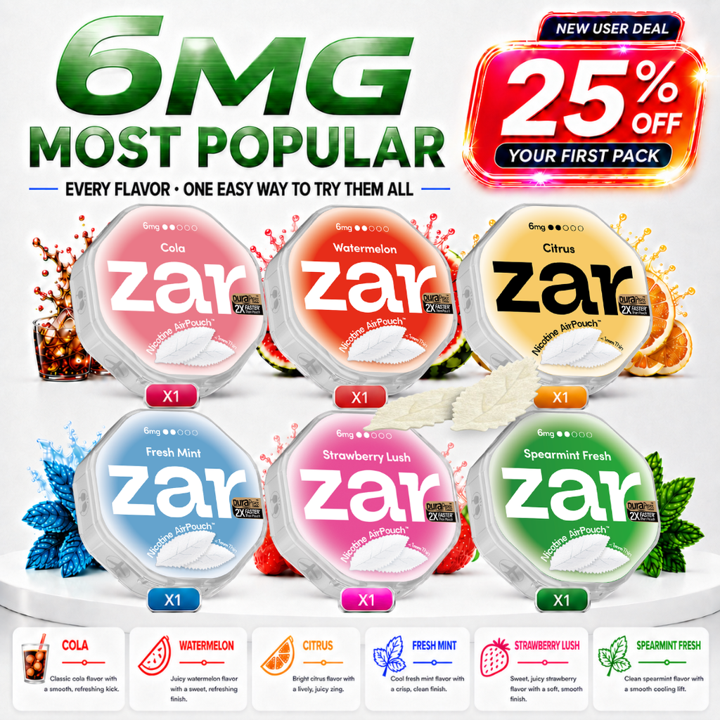 Your First Zar Pack – 6MG | 6 Cans