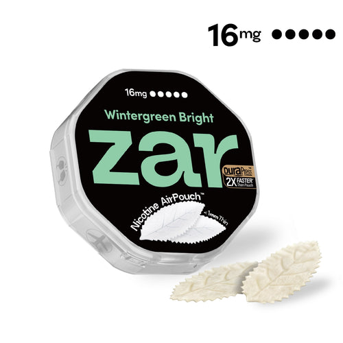 Add to cart US Nicotine replacement pouches zar AirPouch Wintergreen Bright Flavor Flavour 16mg Nicotine Instant neural spark  🌿