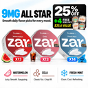 Zar 9MG Mega Mix Pack | 40 Cans