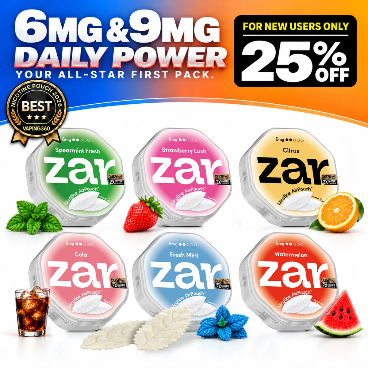 Your First Zar Pack – 6&9MG | 6 Cans