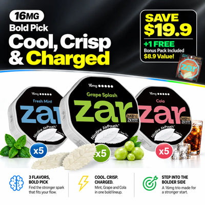 Zar 16MG Discovery Pack | 15 Cans