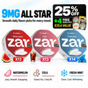 Zar 9MG Mega Mix Pack | 40 Cans