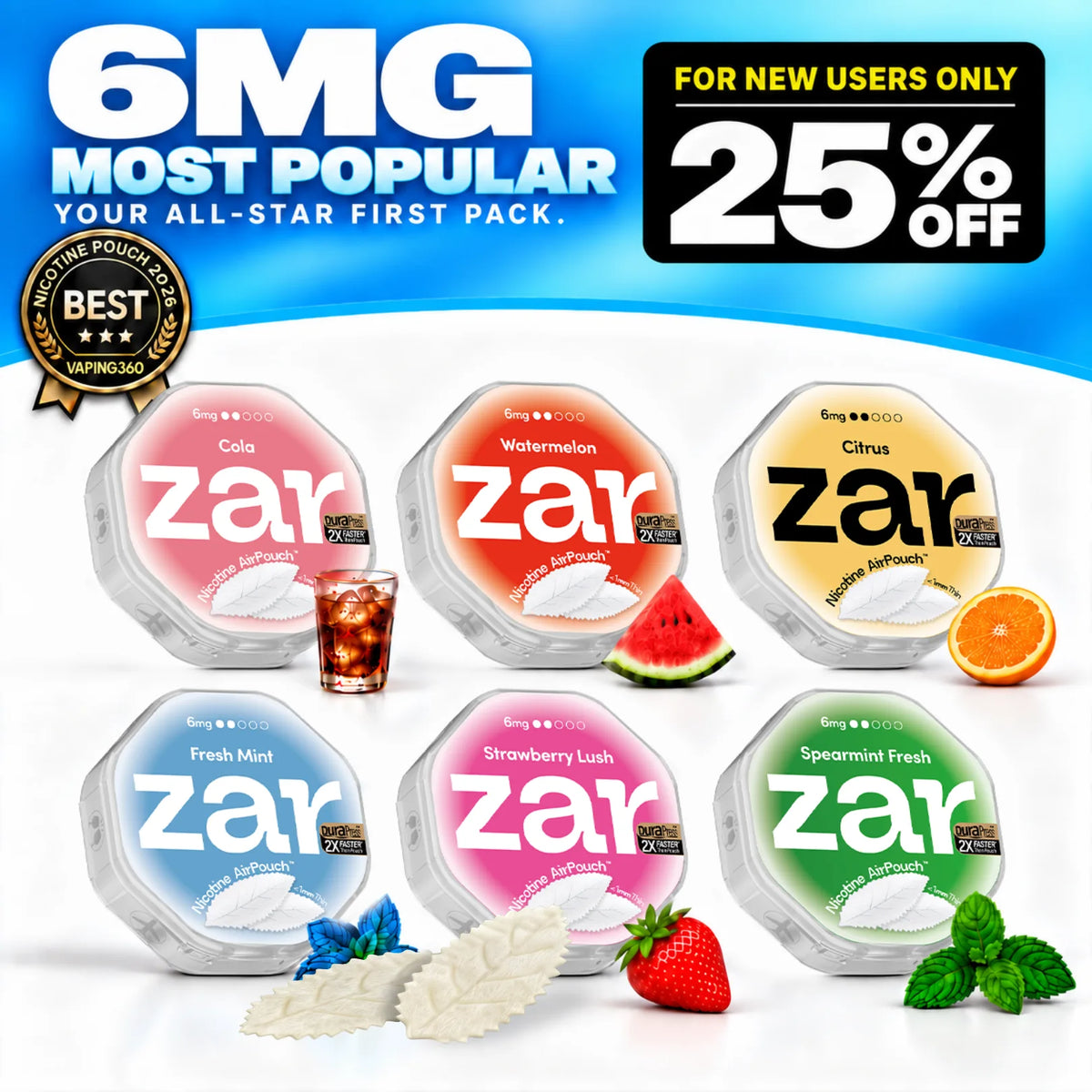 Your First Zar Pack – 6MG | 6 Cans