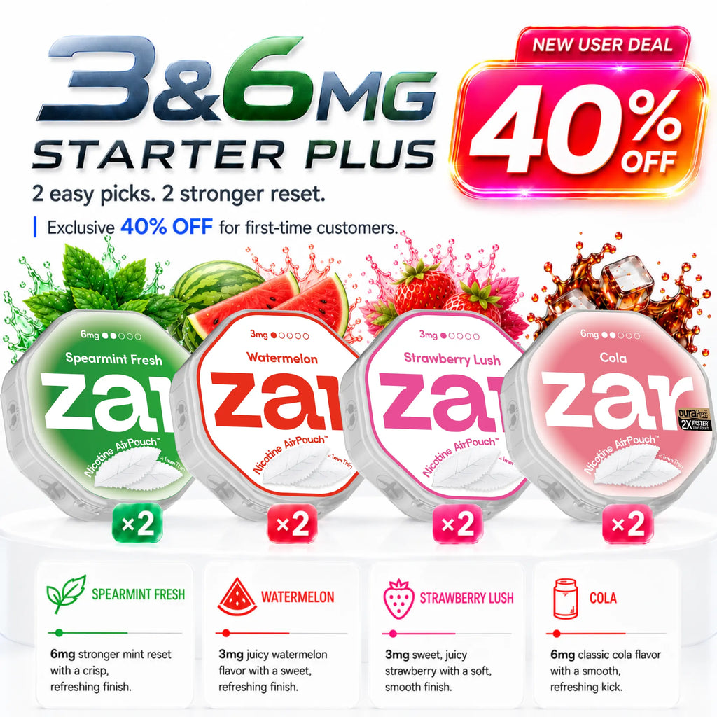 3mg x 4cans +6mg x 4cans * 8-can * 40% OFF * Limited Offer *Nicotine AirPouch