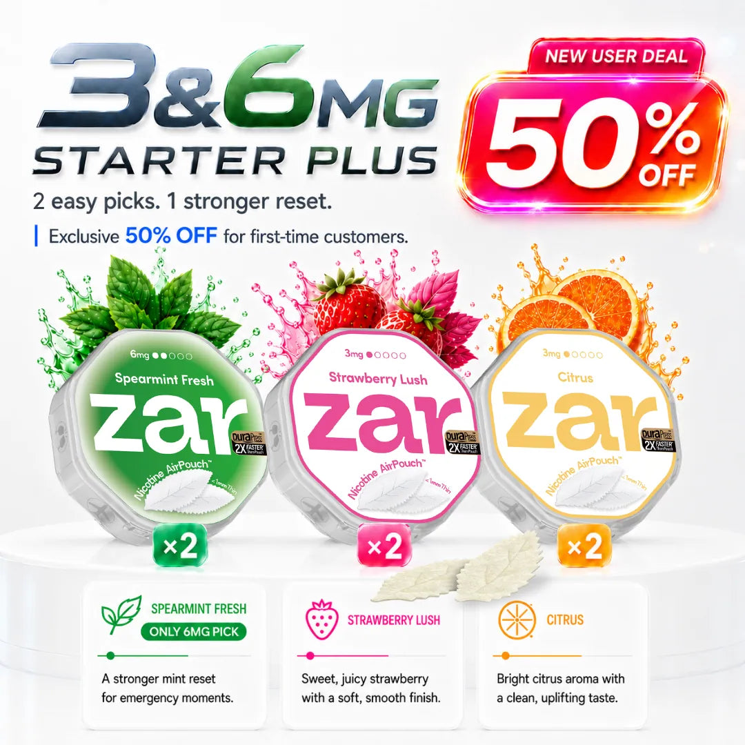 3mg x 4 cans+ 6mg x 2 cans * 50% OFF * Limited Offer *Nicotine AirPouch