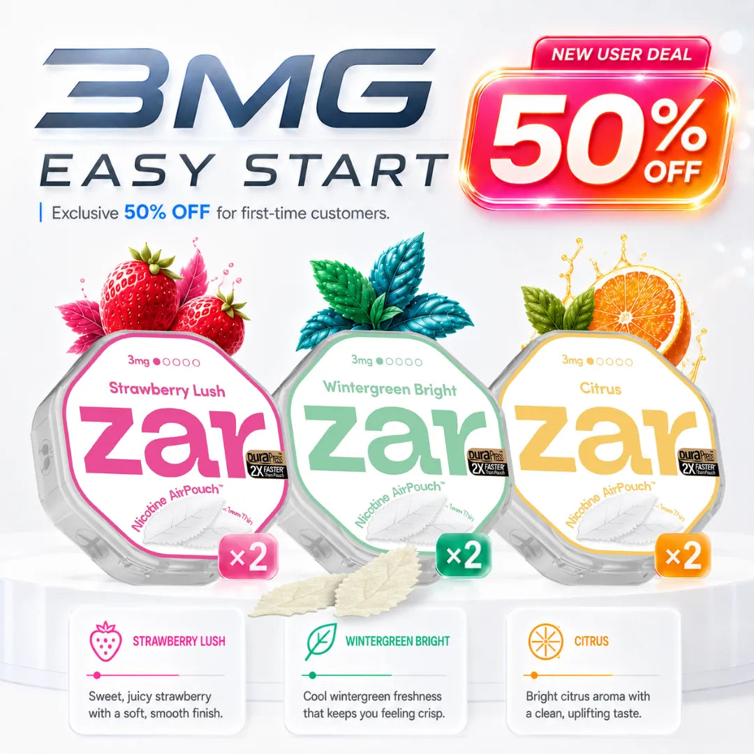 3mg x6 cans * 50% OFF * Limited Offer * Nicotine AirPouch