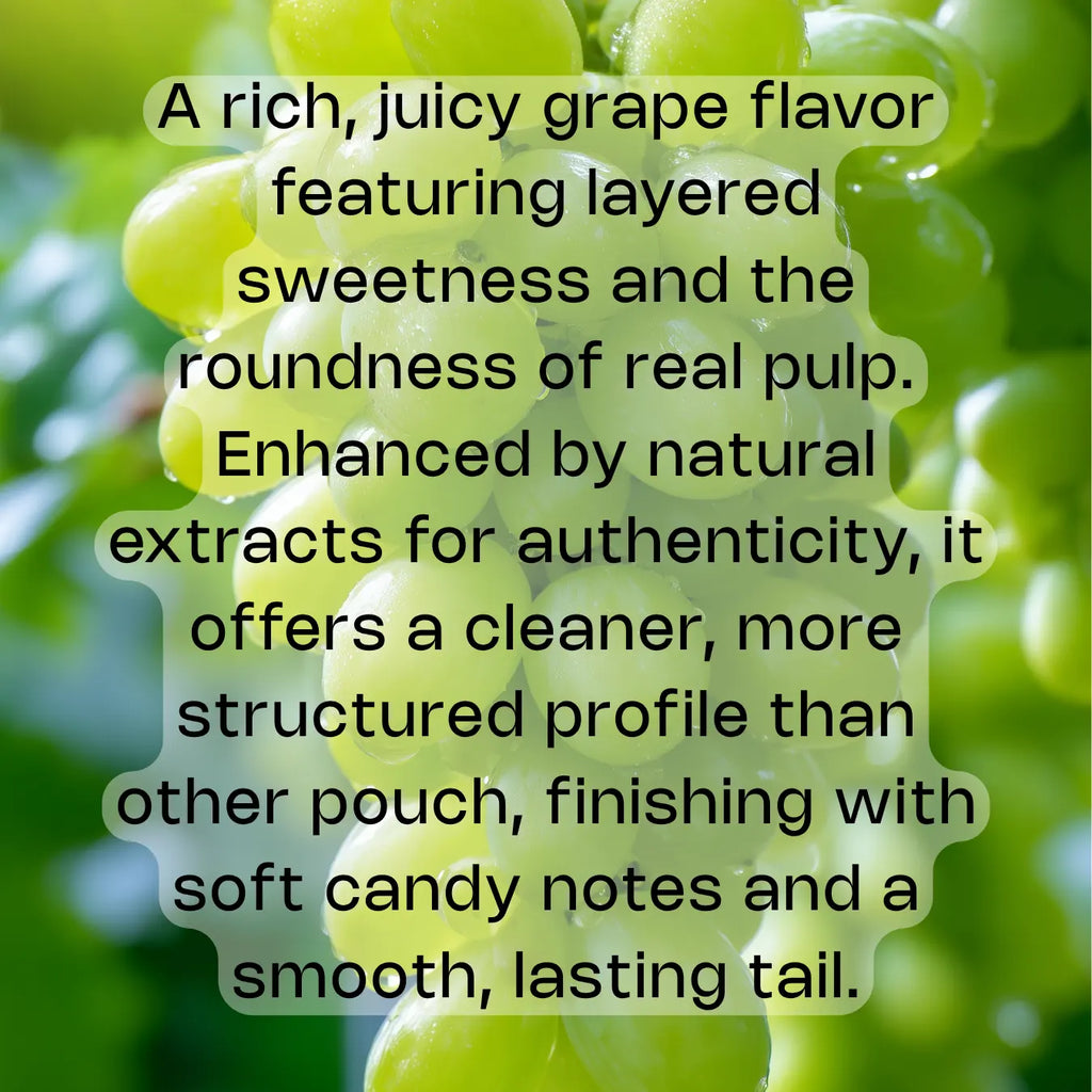 Get US Nicotine Oral Product zar AirPouch Grape Flavor Flavour 6mg Nicotine Velvety grape sweetness  🍇