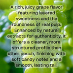 Get US Nicotine Oral Product zar AirPouch Grape Flavor Flavour 6mg Nicotine Velvety grape sweetness  🍇