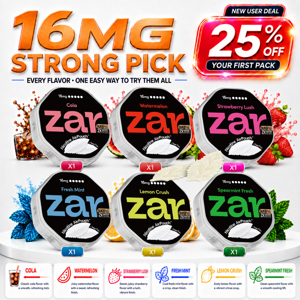 Your First Zar Pack – 16MG | 6 Cans