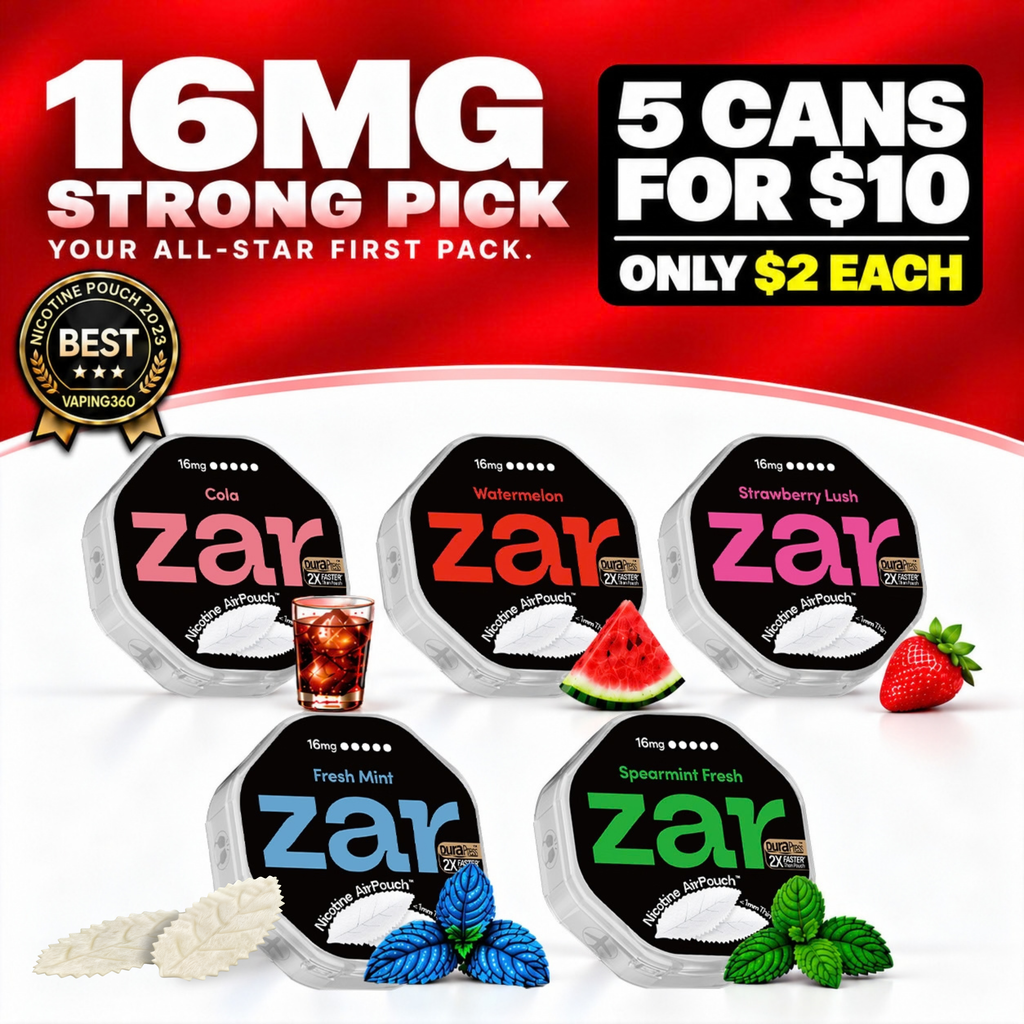 Zar Starter Kit 16MG | 5 Cans (Ultimate)