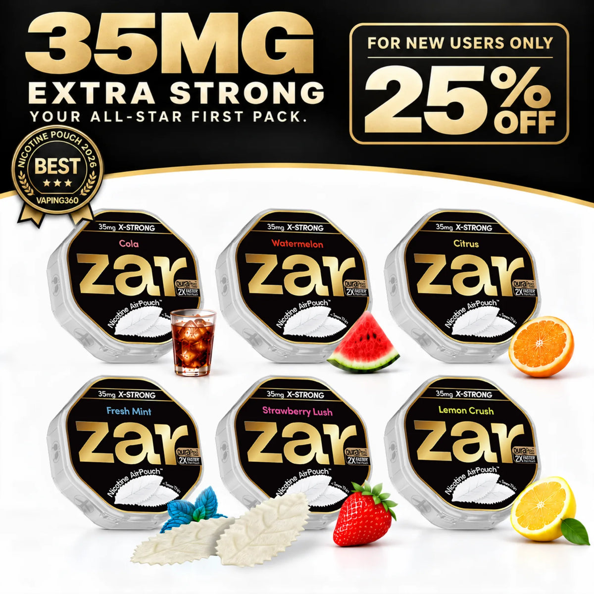 Your First Zar Pack – 35MG | 6 Cans
