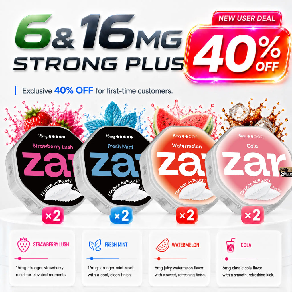 6mg x 4cans +16mg x 4cans * 8-can pack * 40% OFF *Limited Offer* Nicotine AirPouch