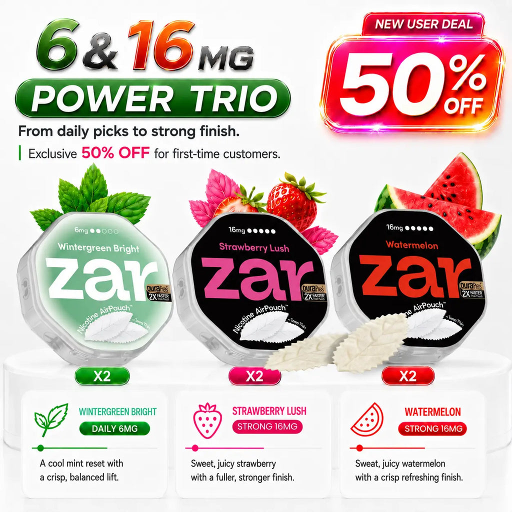 6mg x 2cans +16mg x 4cans * 6-can pack * 50% OFF *Limited Offer* Nicotine AirPouch
