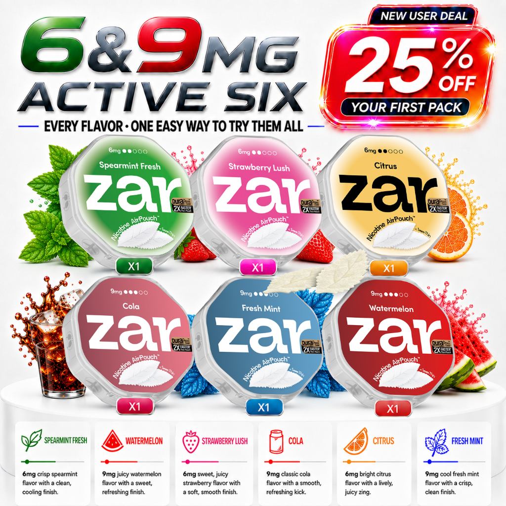 Your First Zar Pack – 6&9MG | 6 Cans