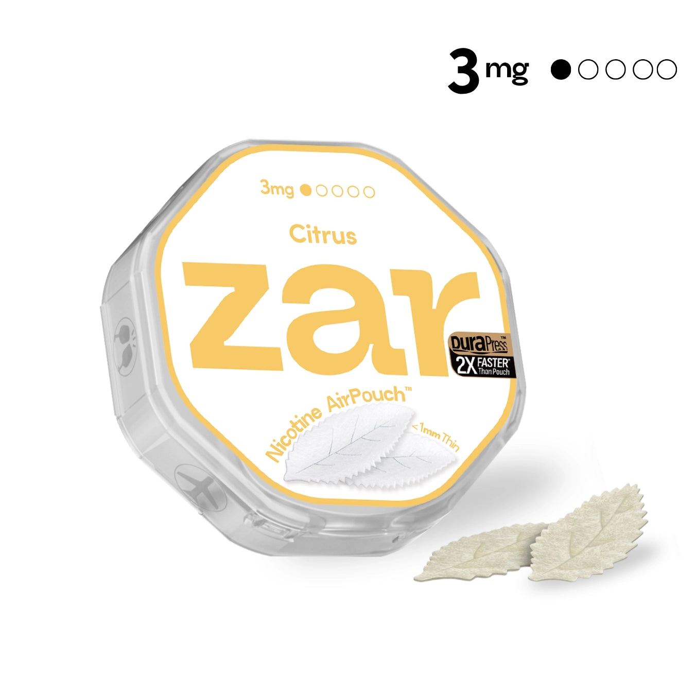 Enjoy US Oral Nicotine Pouches zar AirPouch Citrus Flavor Flavour 3mg Nicotine Zesty lemon-lime burst  🍊