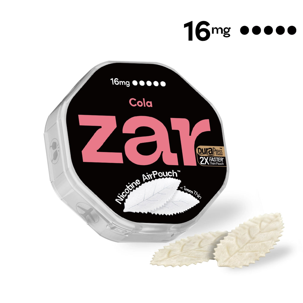 Start US Lip pouches zar AirPouch Cola Flavor Flavour 16mg Nicotine 2X rapid-flavor flux  🥤