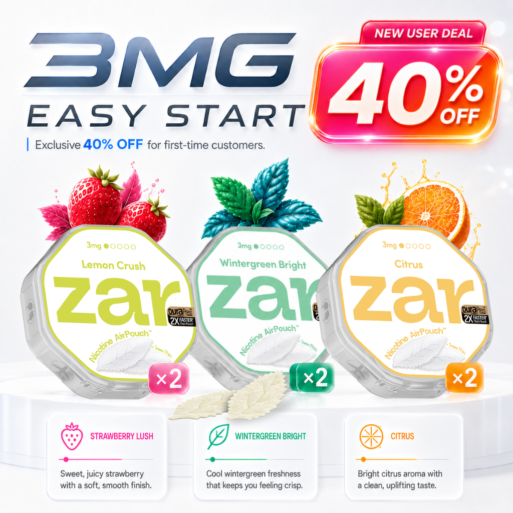 3mg * 6-can pack * 40% OFF *Limited Offer* Nicotine AirPouch