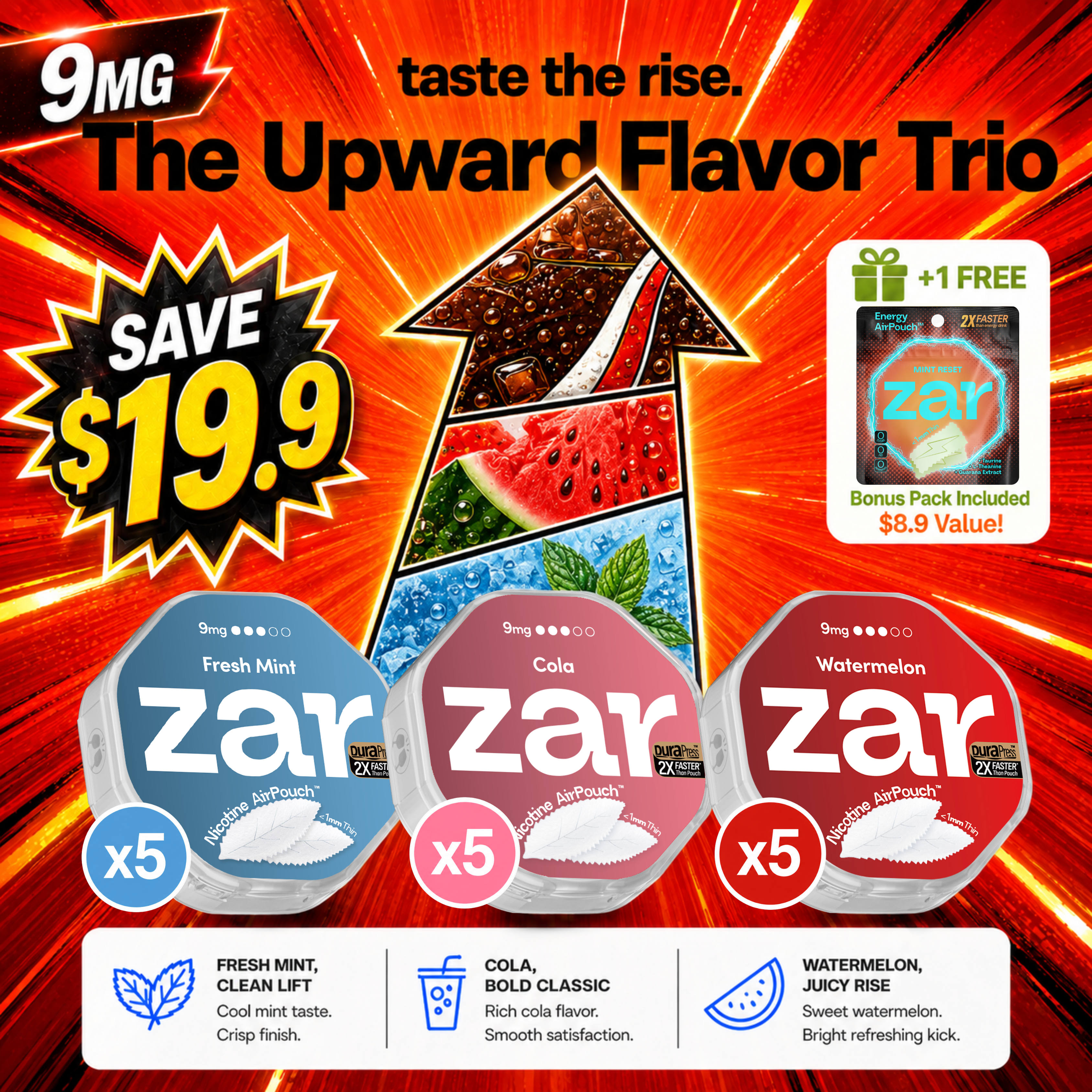 Zar 9MG Discovery Pack | 15 Cans