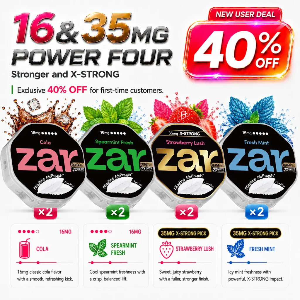 16mg x 4cans +35mg x 4cans * 8-can pack * 40% OFF *Limited Offer* Nicotine AirPouch