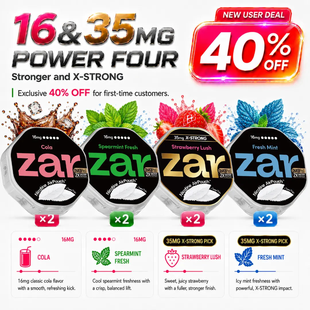 16mg x 4cans +35mg x 4cans * 8-can pack * 40% OFF *Limited Offer* Nicotine AirPouch