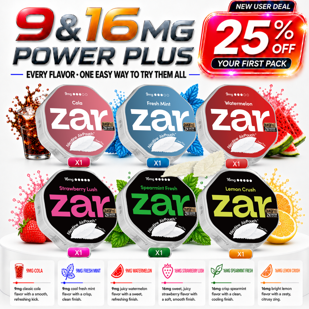 Your First Zar Pack – 9&16MG | 6 Cans