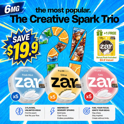 Zar 6MG Discovery Pack | 15 Cans
