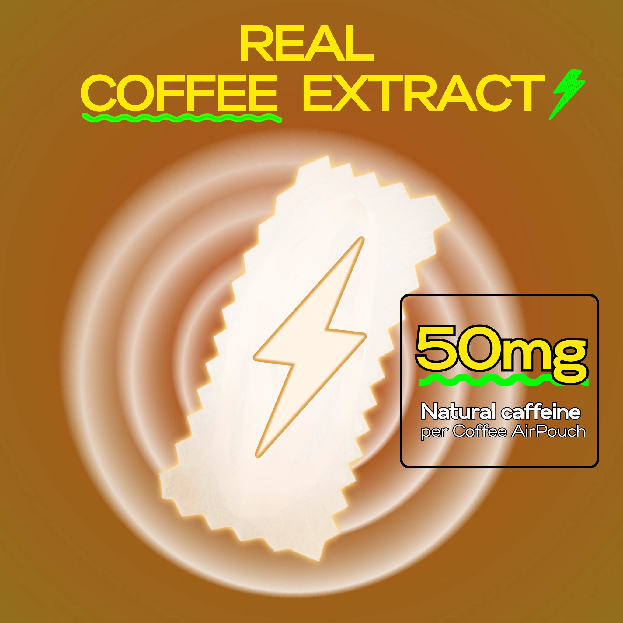 Experience US Nicotine-free, caffeine pouches zar coffee airPouch Coffee Flavor Flavour 50mg Caffeine Real coffee extract 🥤