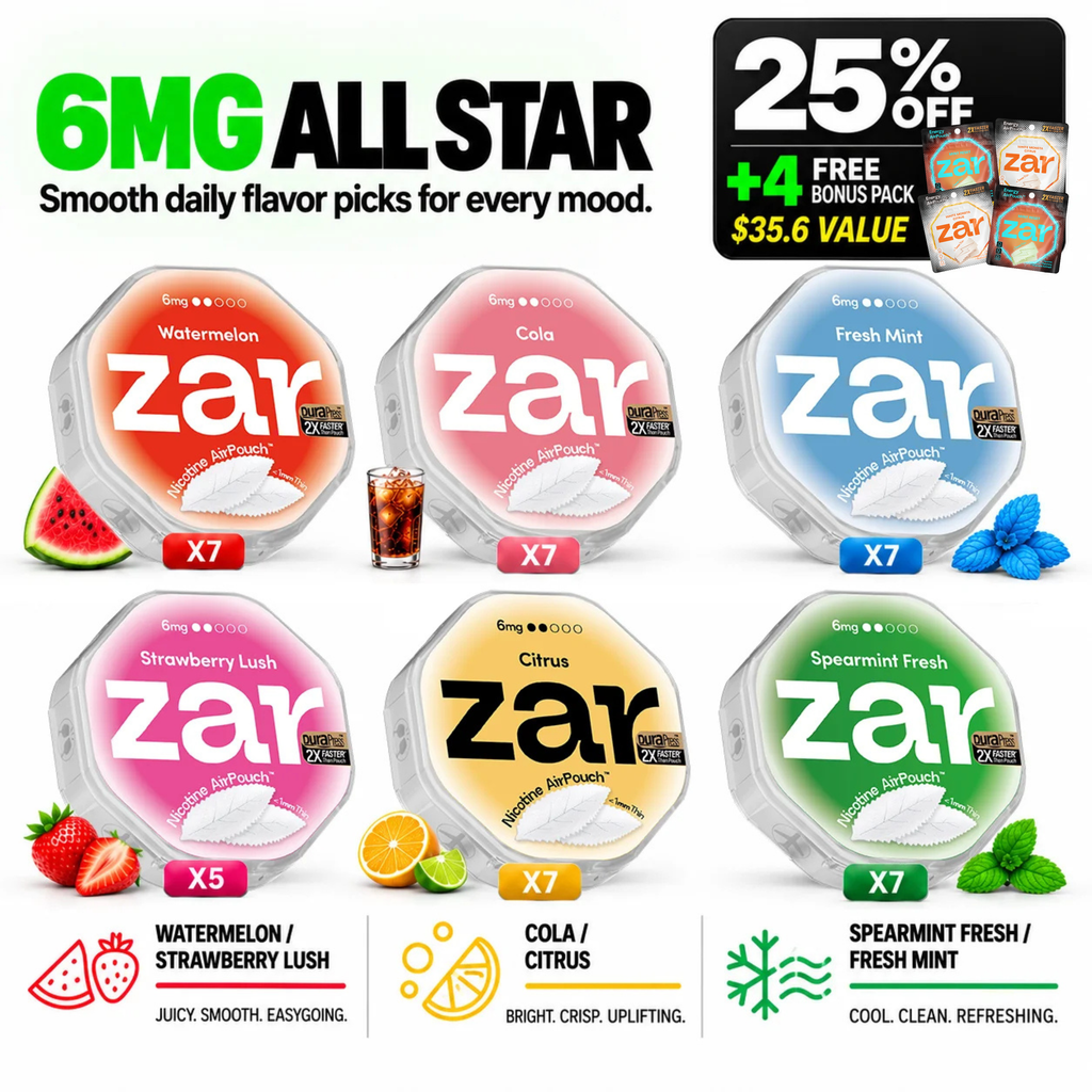 Zar 6MG Mega Mix Pack | 40 Cans
