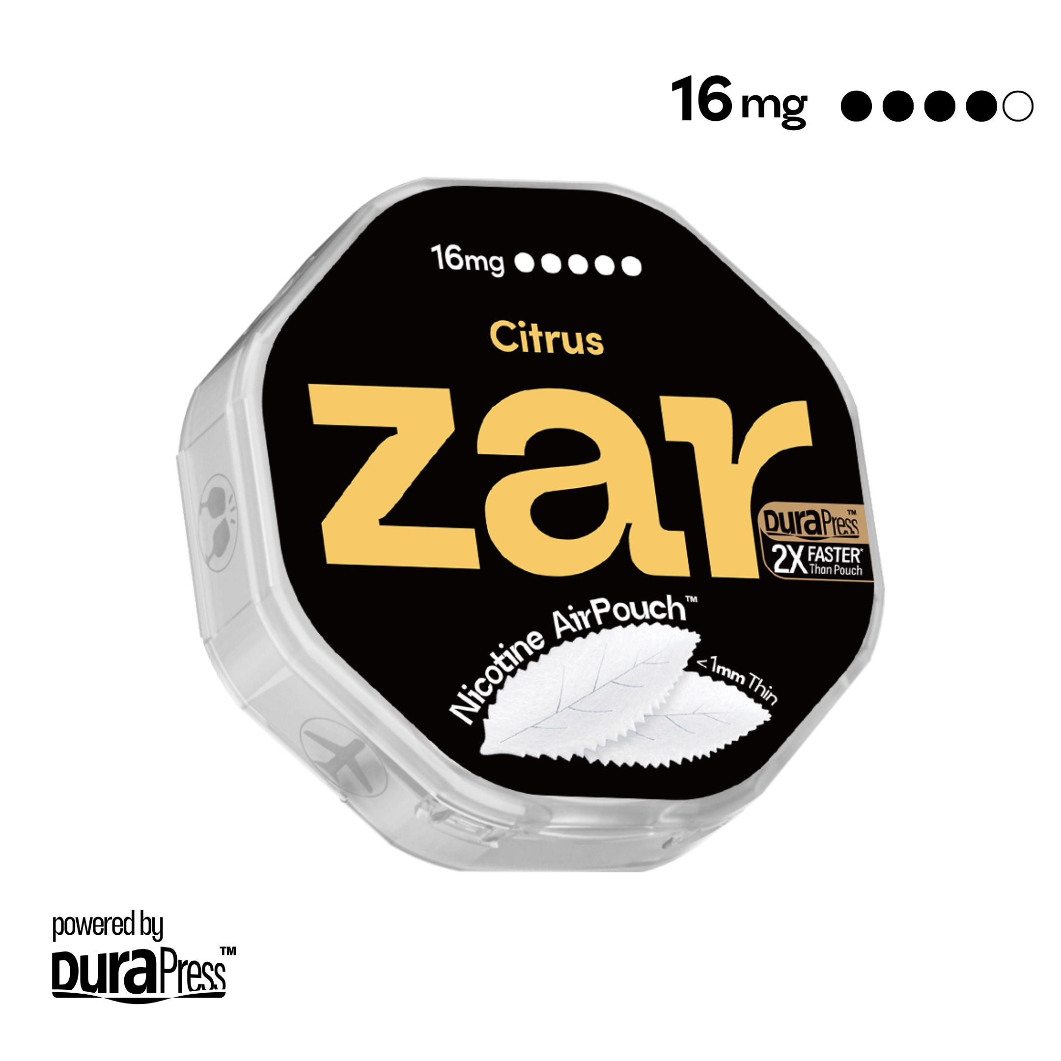 US Buy zar Oral Nicotine AirPouch Citrus Flavor Fruit Flavour 16mg nicotine strengths 20 pcs per can Price USD 4.9 multi-buy up to 30% discount off Authentic flavors zar pouches nicotine strip snus nicotine pouch dosh pouch