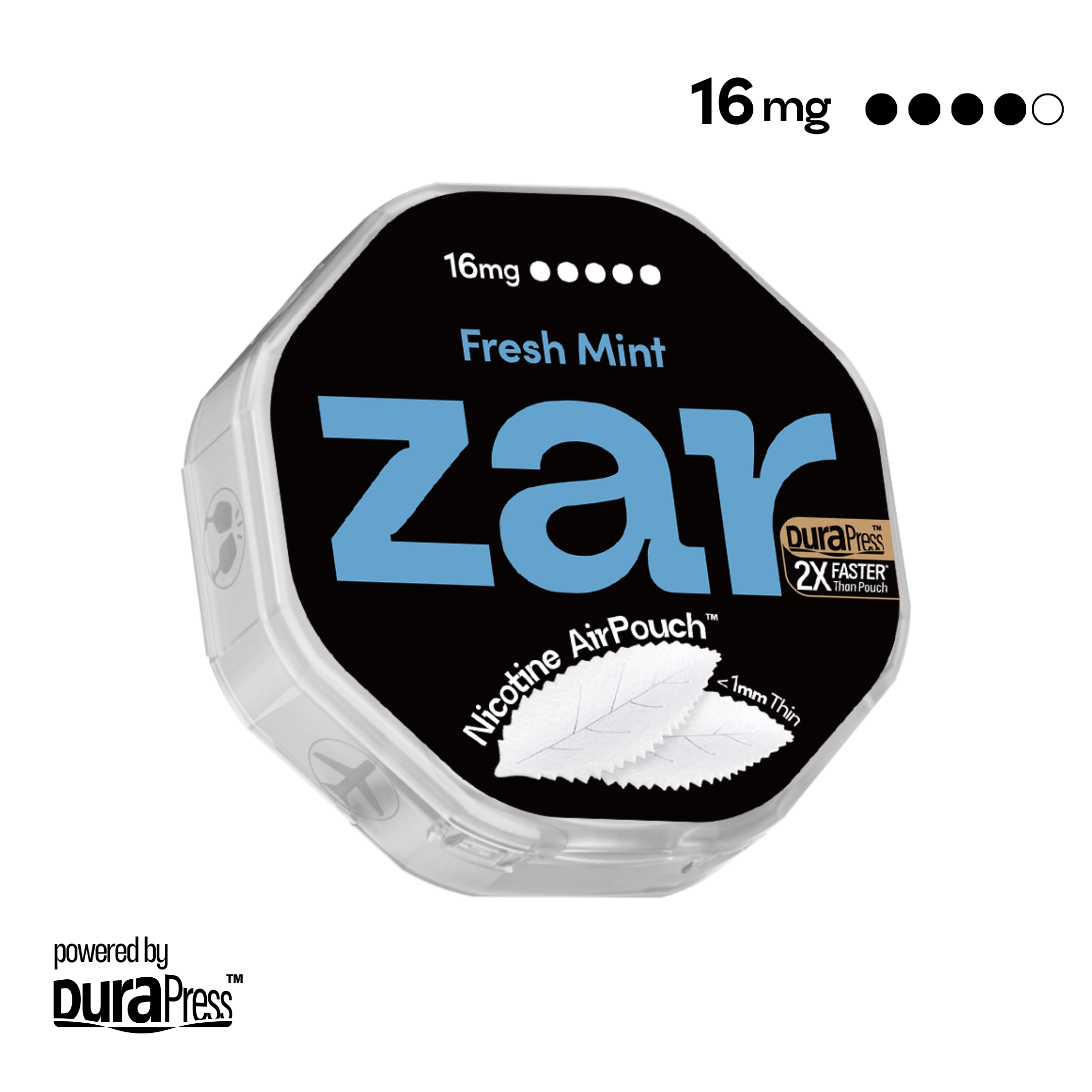 US Shop zar Oral Nicotine AirPouch Fresh Mint  Flavor Mint Flavour 16mg nicotine strengths 20 pcs per can Price USD 4.9 multi-buy up to 30% discount off no wired aftertastes zar pouches nicotine strip snus nicotine pouch dosh pouch
